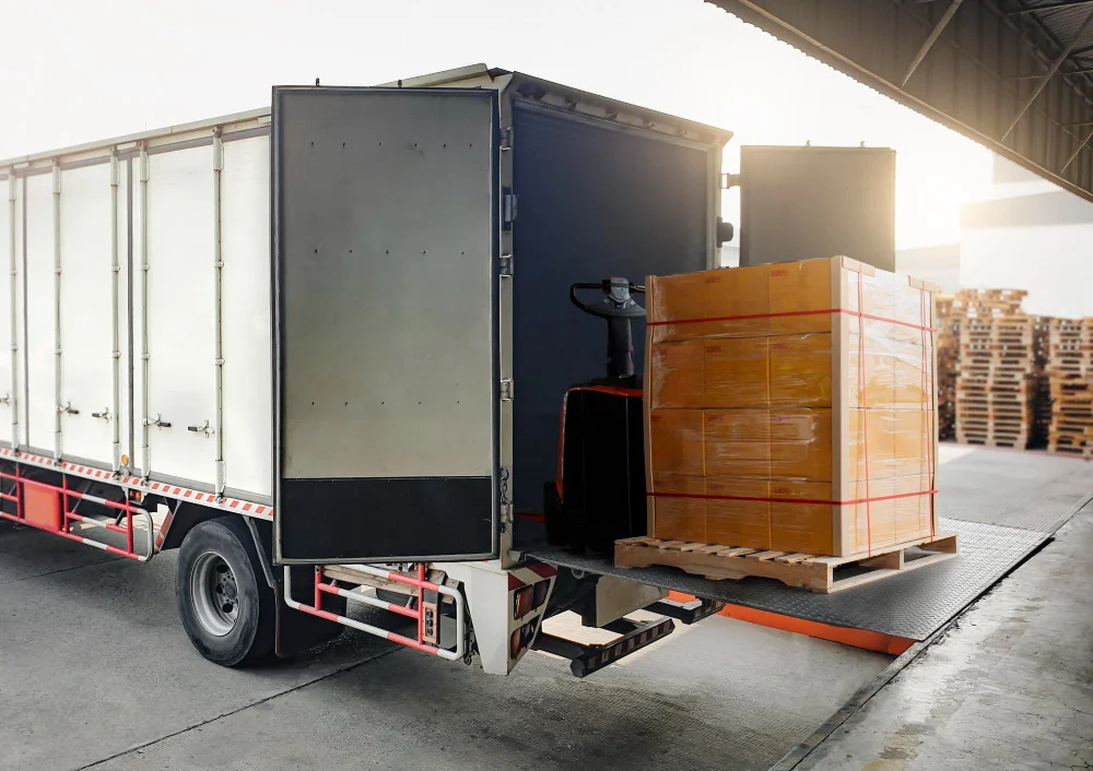 Loading Bed Parts on Truck