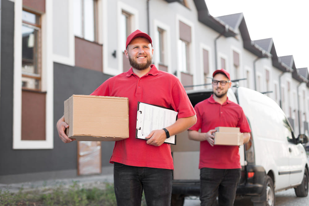man with a van moving boxes 