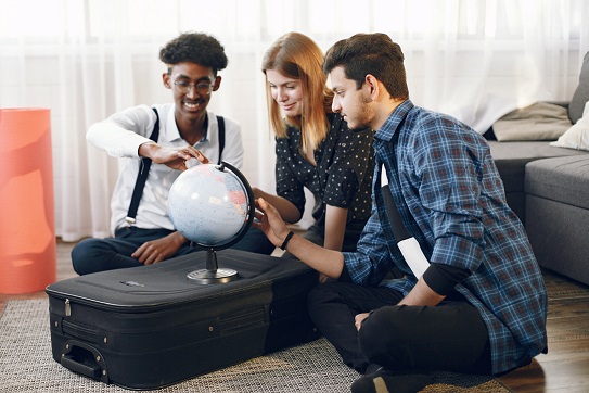 Students discussing professional moving services for a stress-free relocation