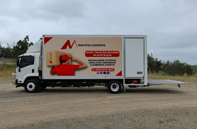 Moving truck for a house move in Australia